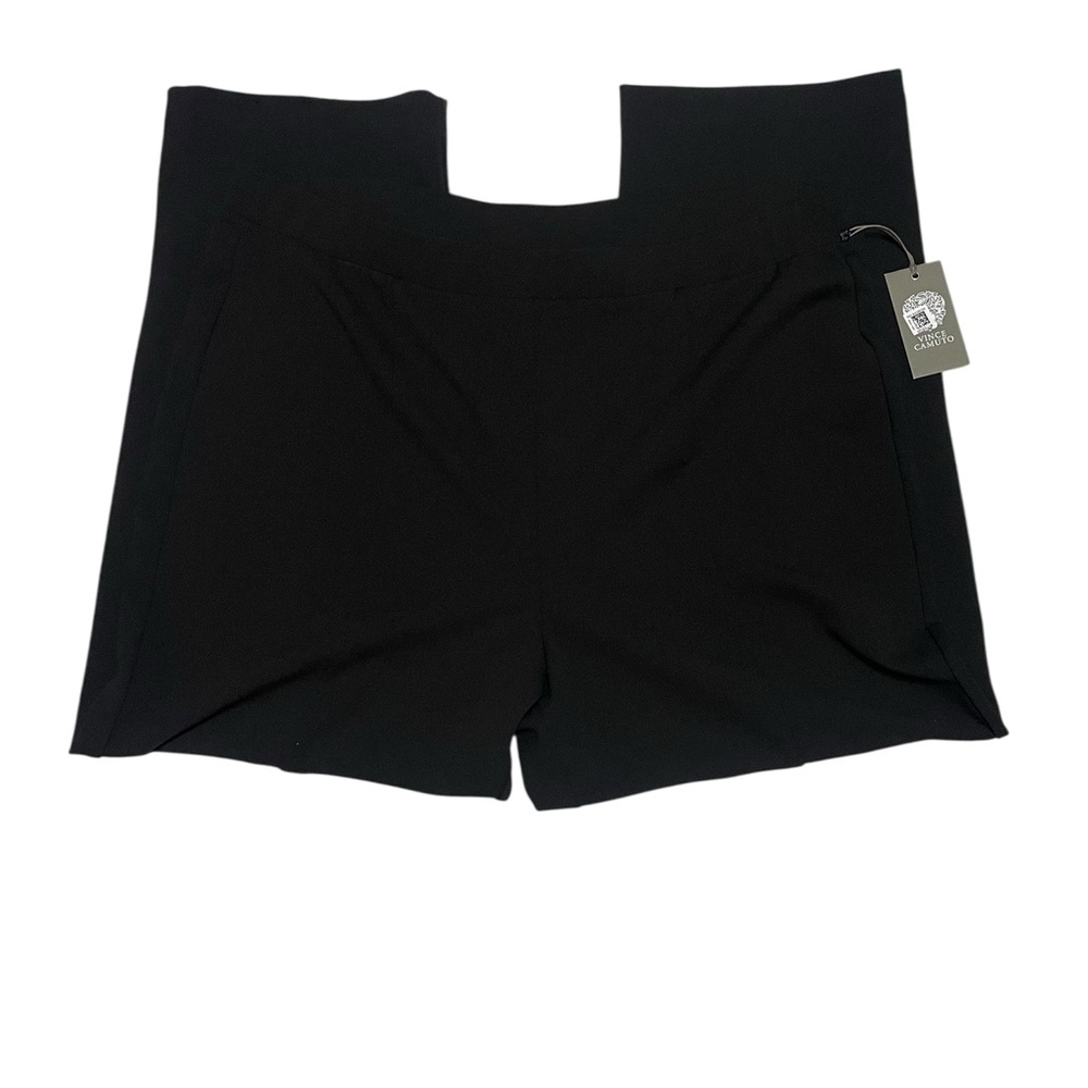 Vince Camuto Crepe‎ Ponte Black Ankle Slit Wide Leg Pants NWT XXL